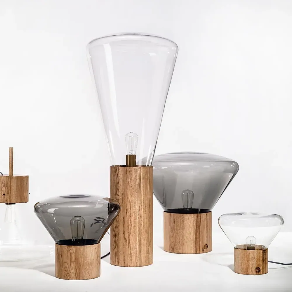 Small Table Light - Smoke Brown, Oak