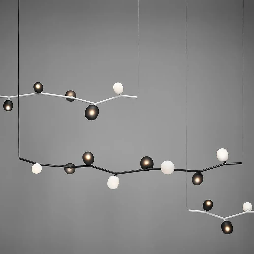 XS Horizontal Pendant Light - Opal, Glass