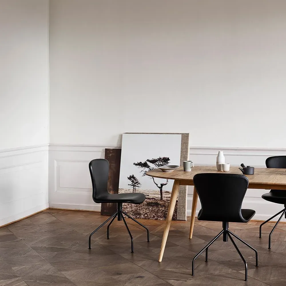 Extendable Dining Set with Tube Chairs - Oak