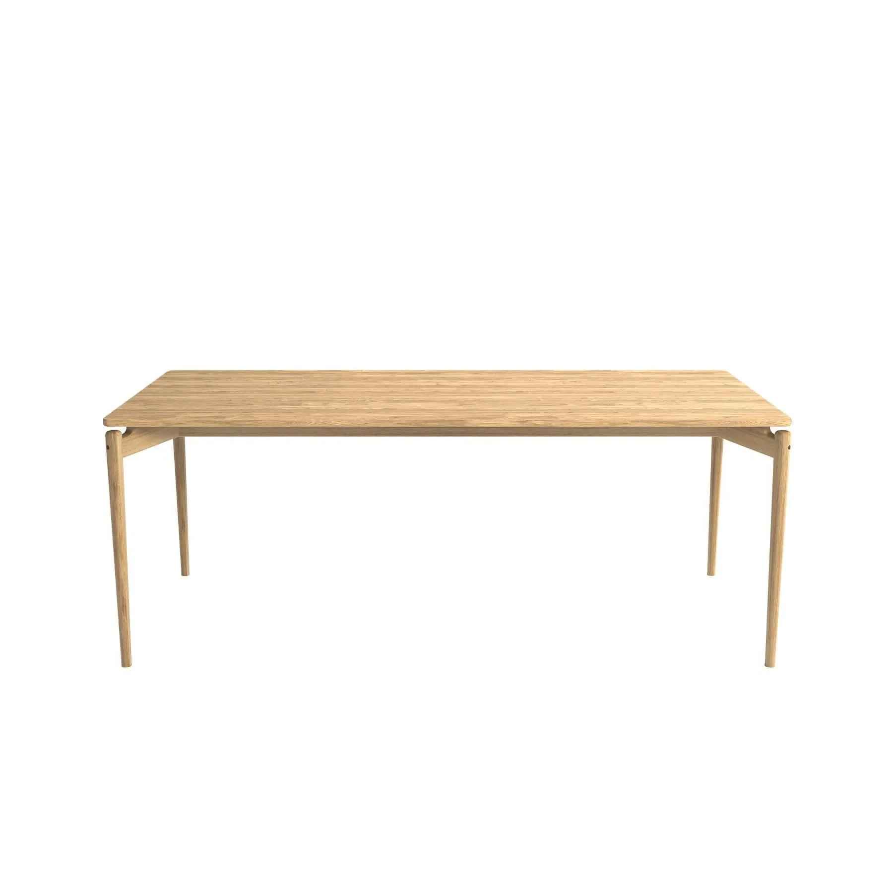 Extendable Dining Table - White, Oak Wood
