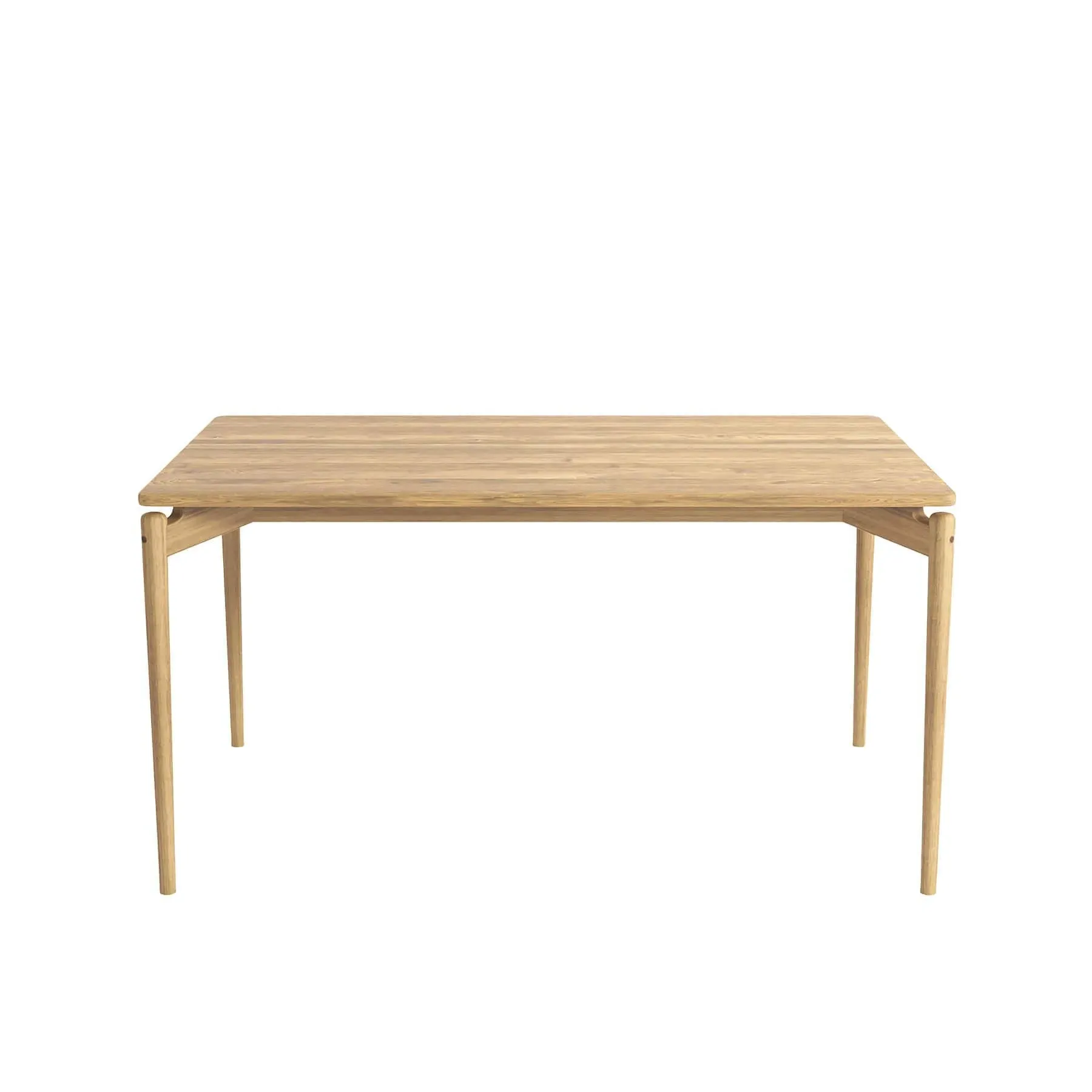 Extendable Dining Table - White, Oak Wood image