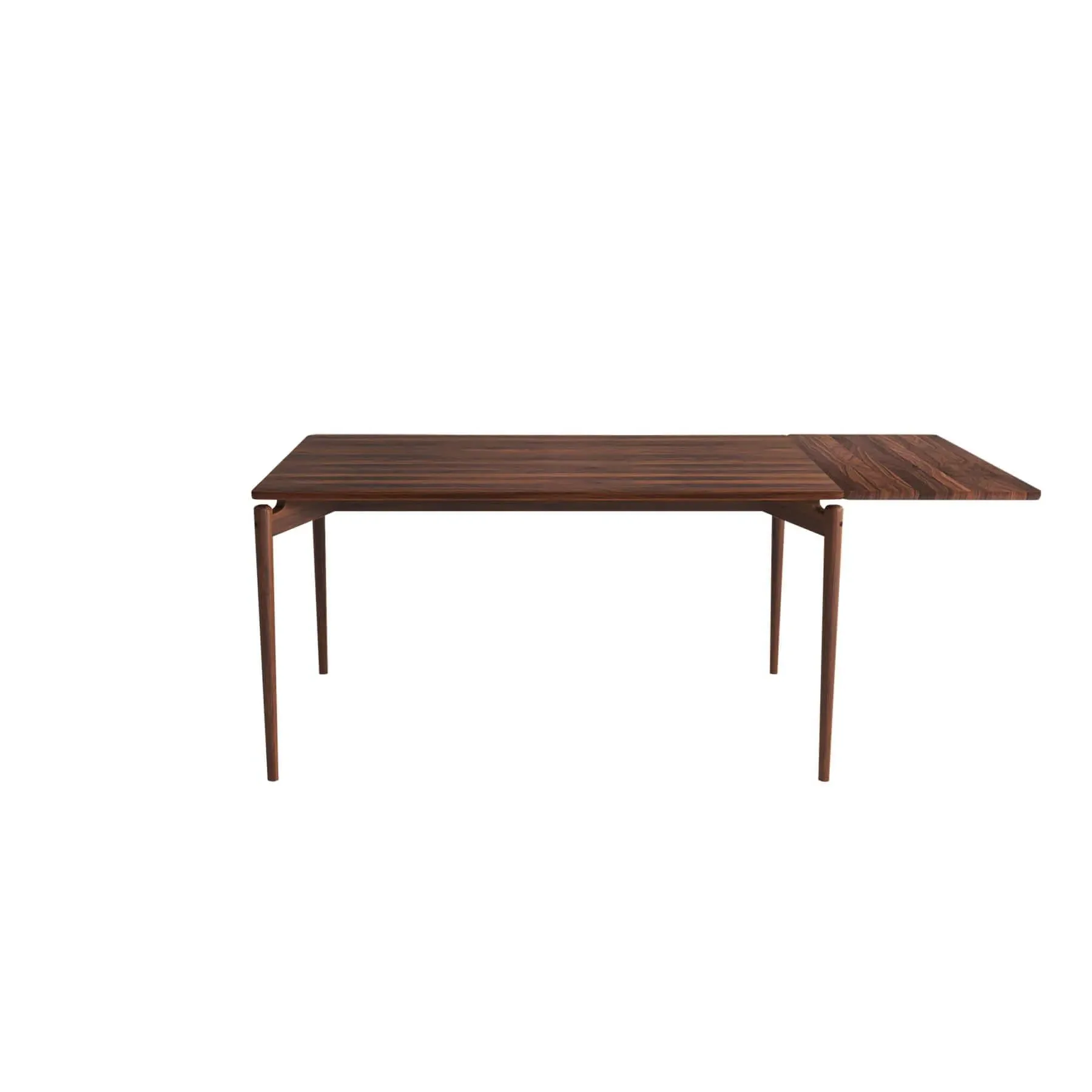 Extendable Dining Table with Plate - Natural, Walnut