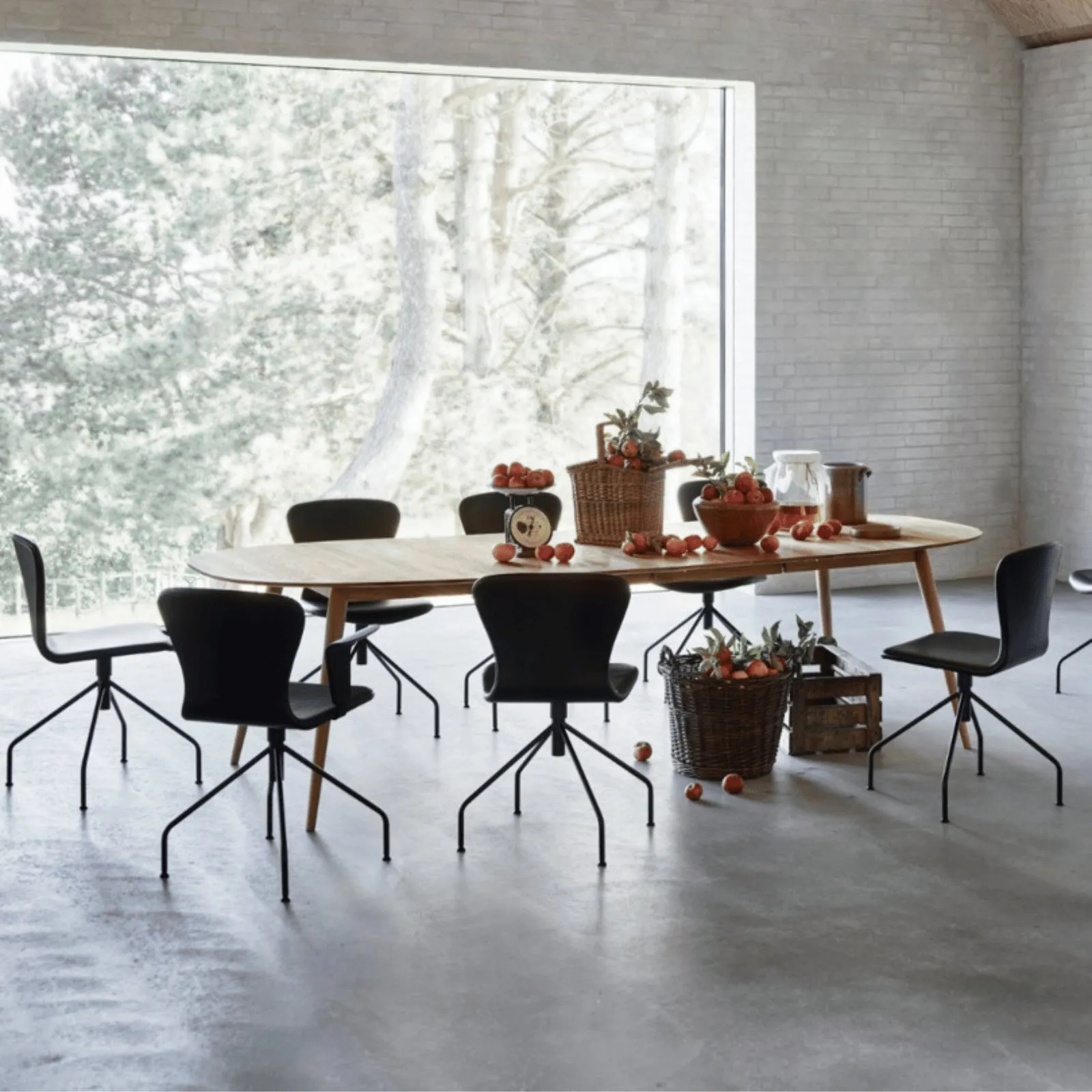 Extendable Dining Table with Storage - Walnut