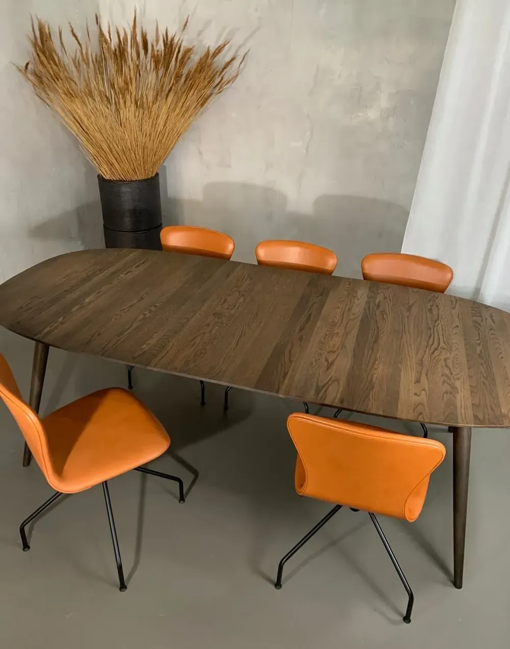 Large Oval Dining Table - Natural, Walnut