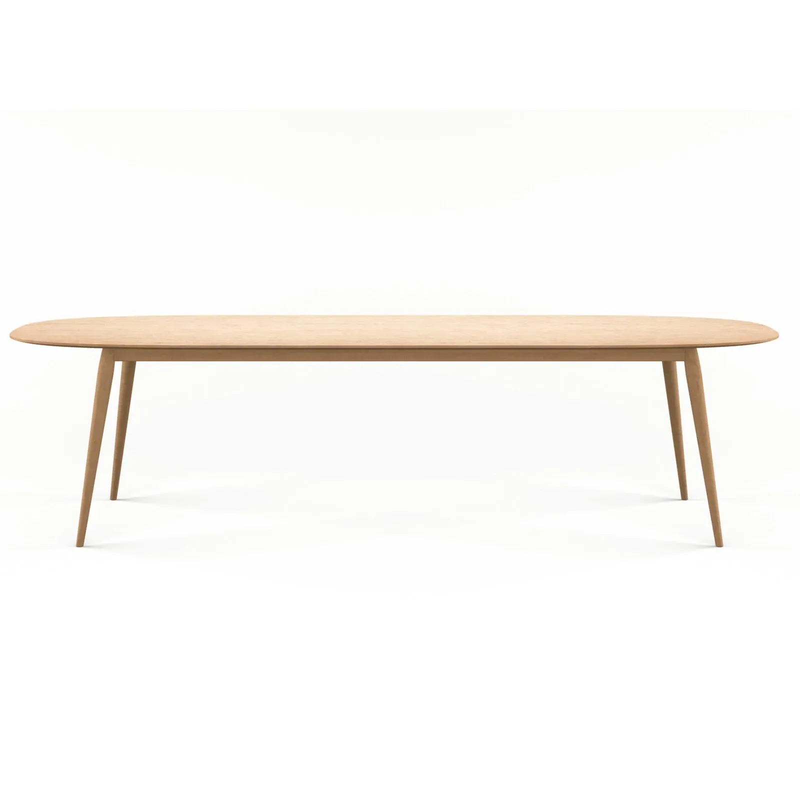 Large Oval Dining Table - White Oak, Solid Wood