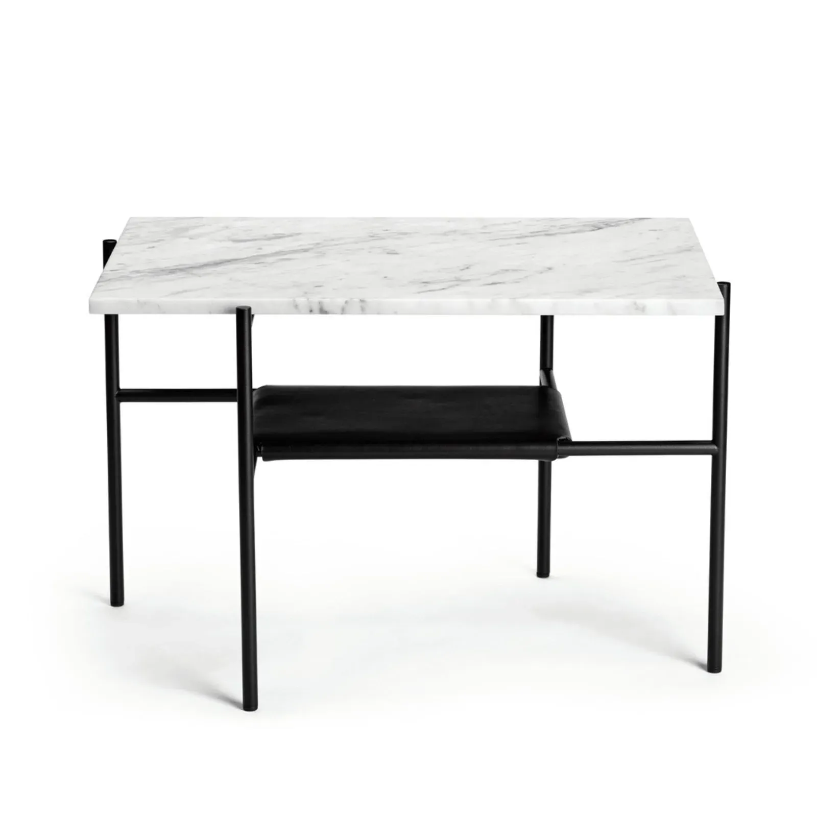 Medium Coffee Table with Storage - Bianco, Marble