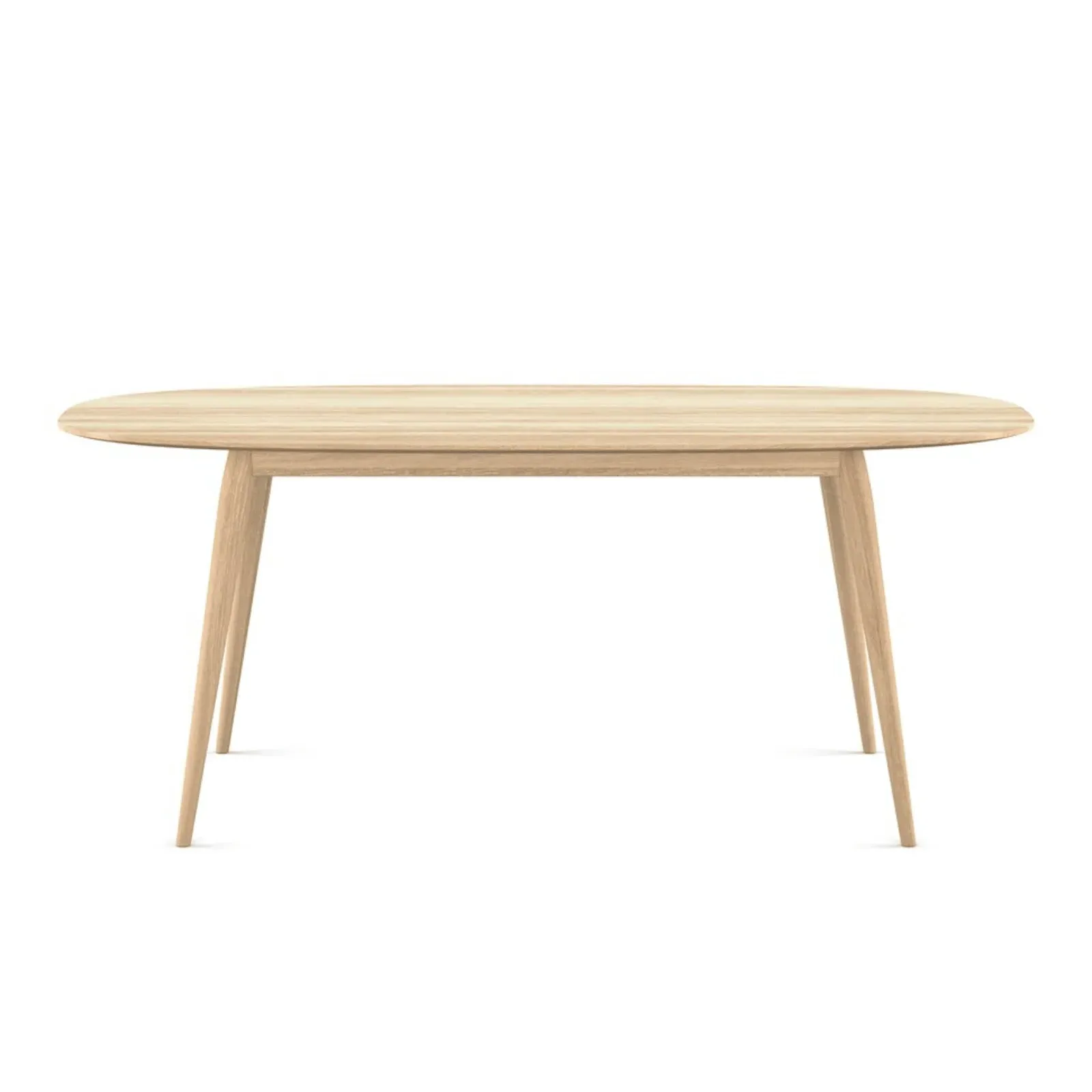 PLAYdinner Lame Small Oval Dining Table - Soaped Oak image