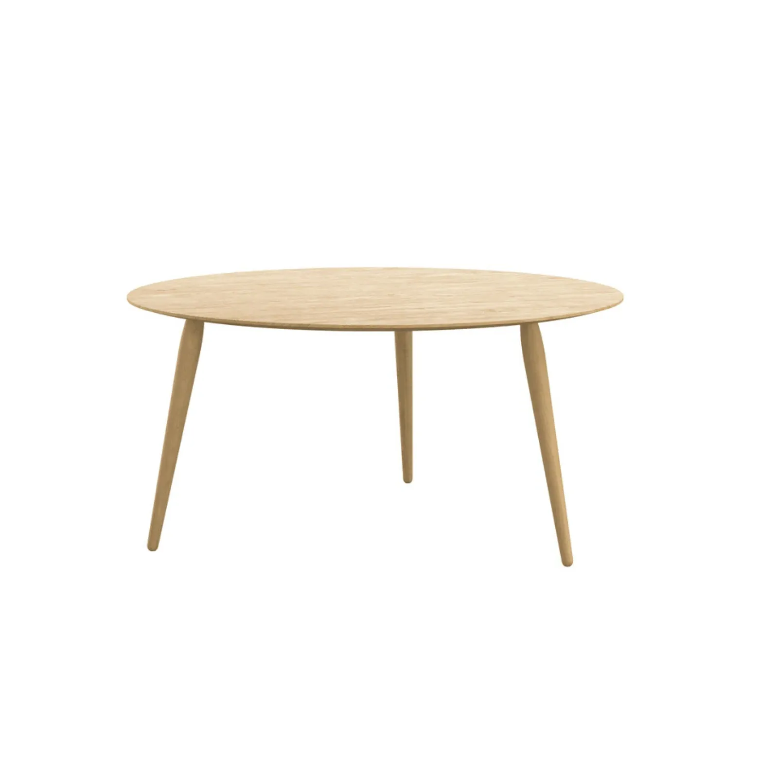Round Coffee Table Multi-Height - White, Oak