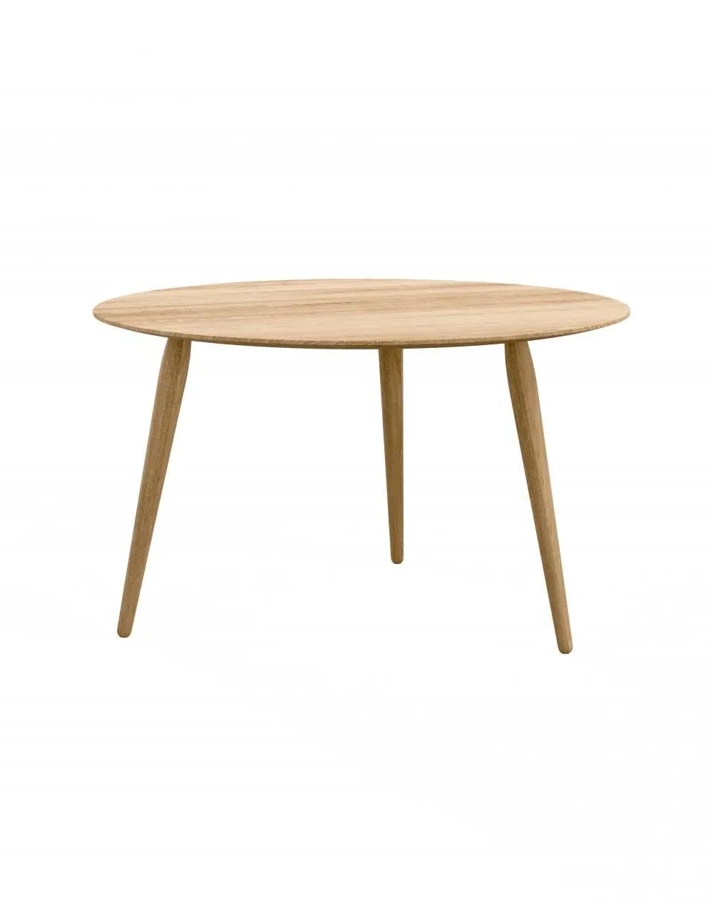 Round Coffee Table Multi-Height - White, Oak