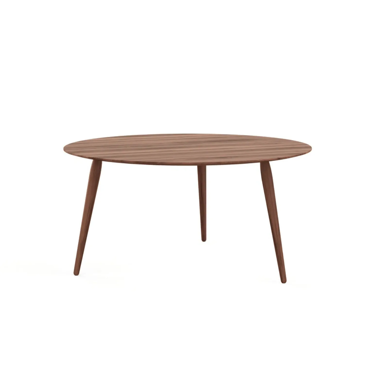 Round Coffee Table Multi-Height - White, Oak