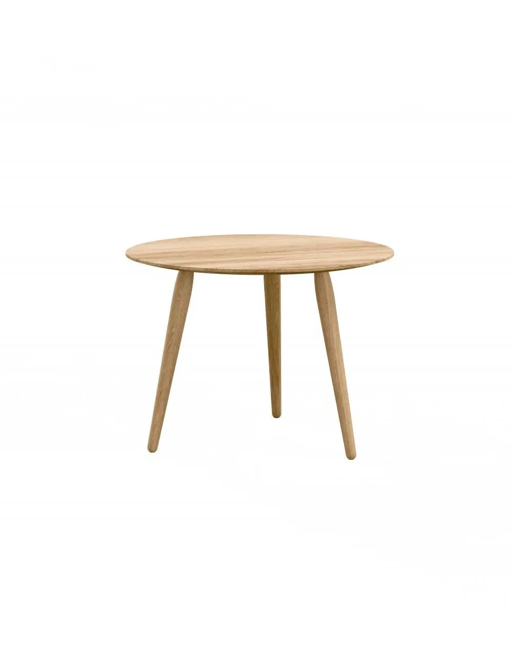 Round Coffee Table Multi-Height - White, Oak