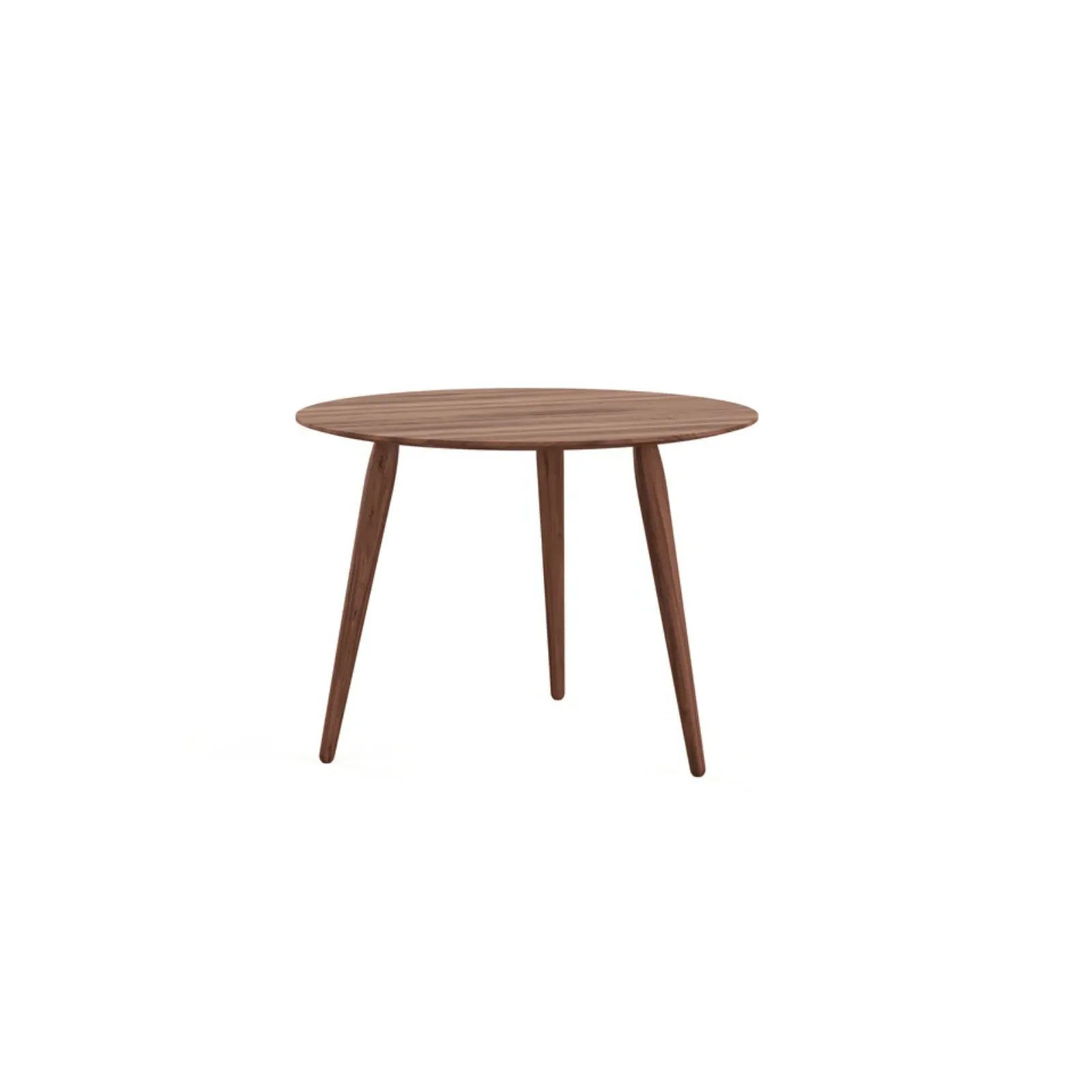 Round Coffee Table - Natural, Oiled Walnut