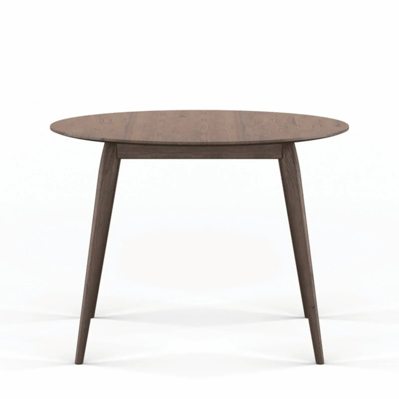 Round Dining Table - Smoked Oak