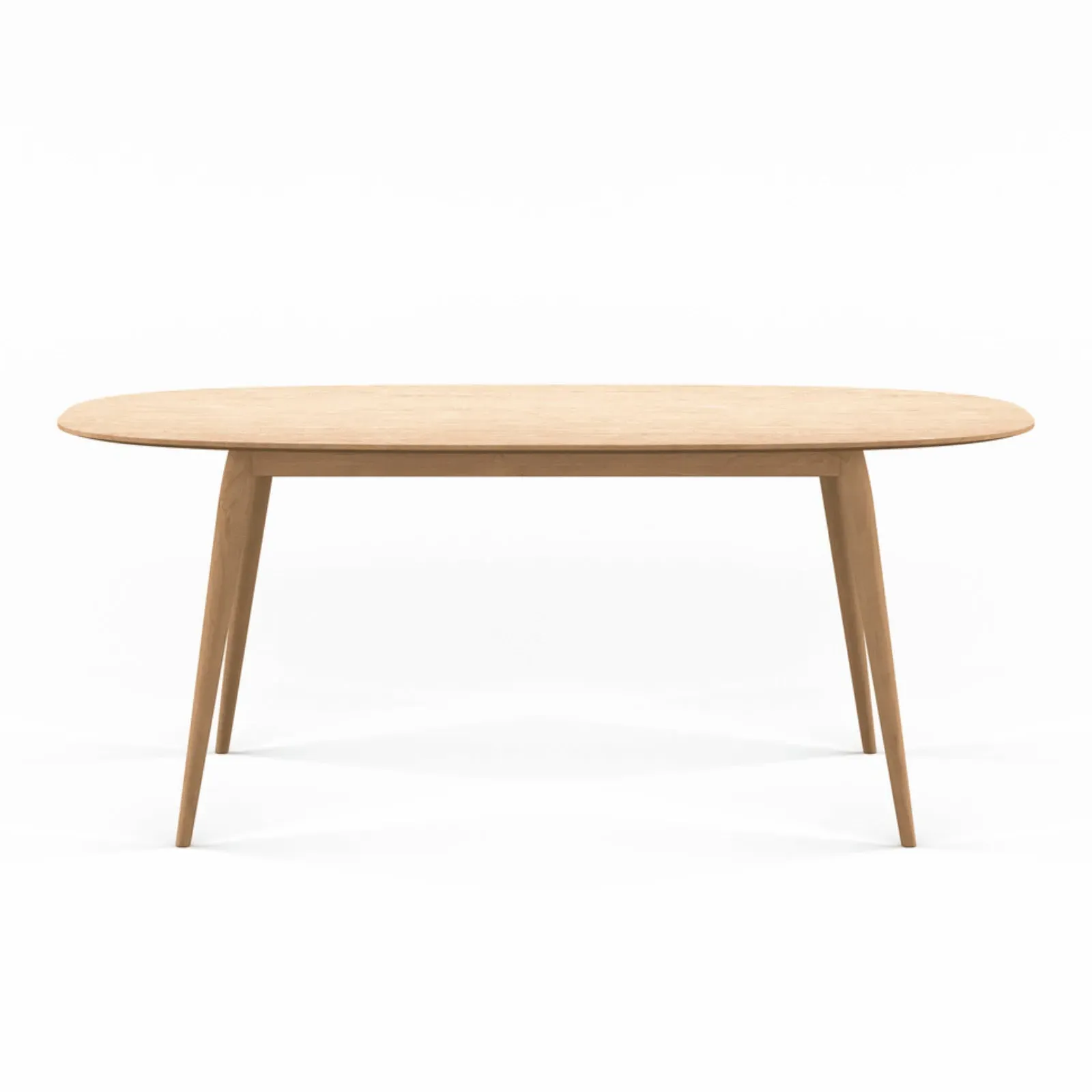 Small Oval Dining Table - White Oak, Solid Wood image