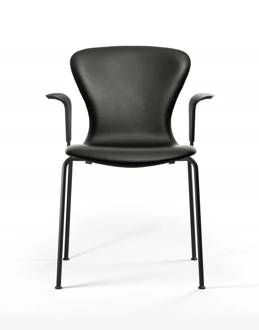 Tube Frame Armchair - Black, Leather image