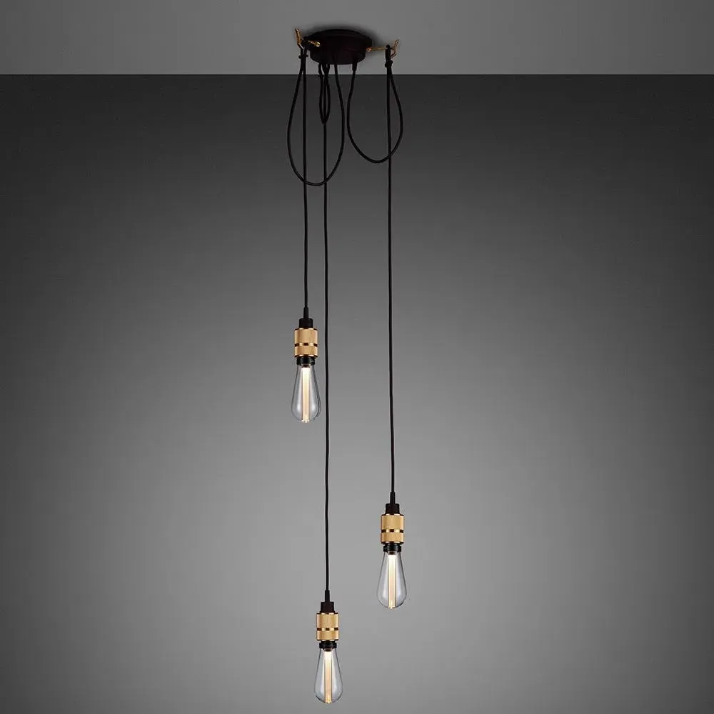 3-Light Cluster Pendant - Brass image