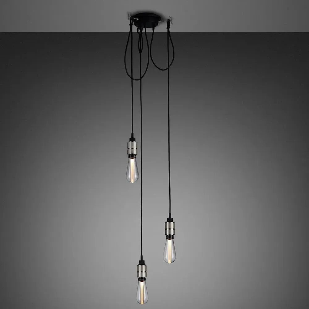 3-Light Cluster Pendant - Steel