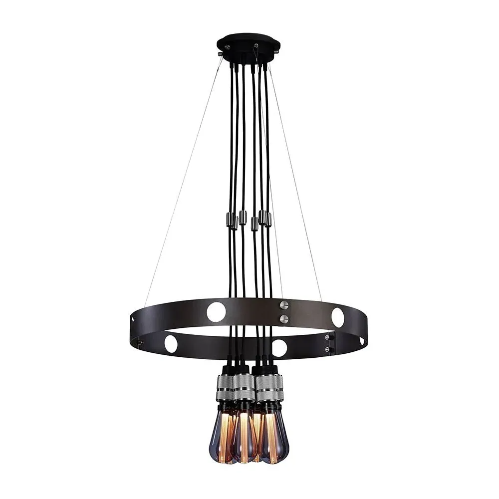 6-Light Pendant Light - Graphite, Steel