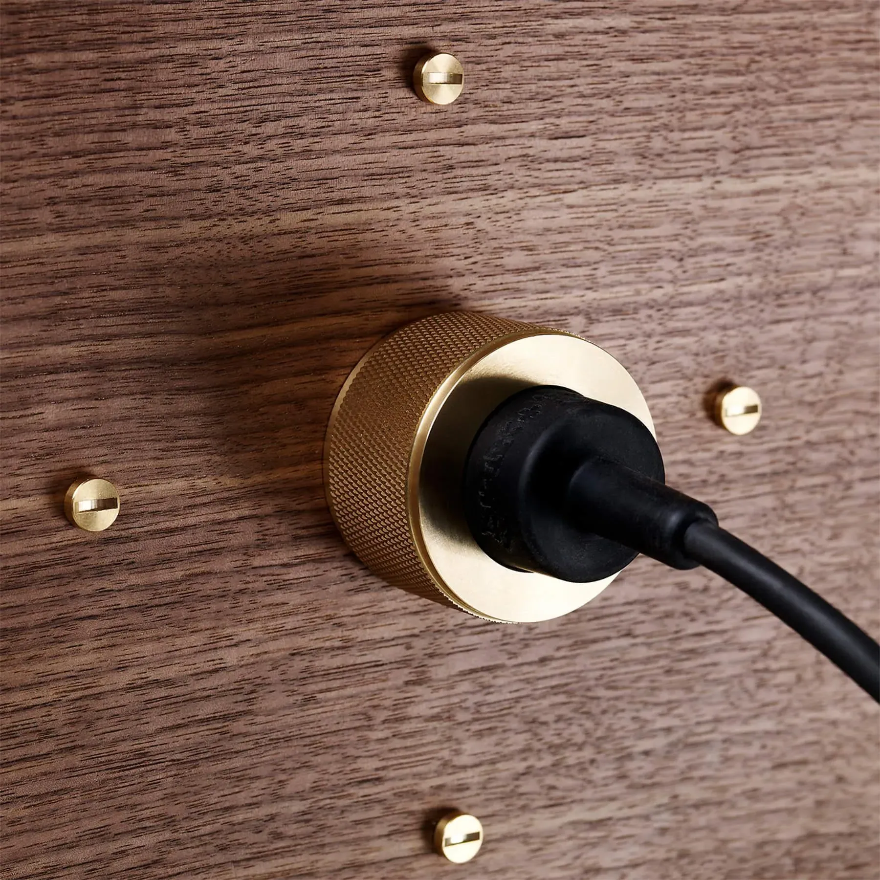 Bar Cabinet with Lighting - Grey, Walnut