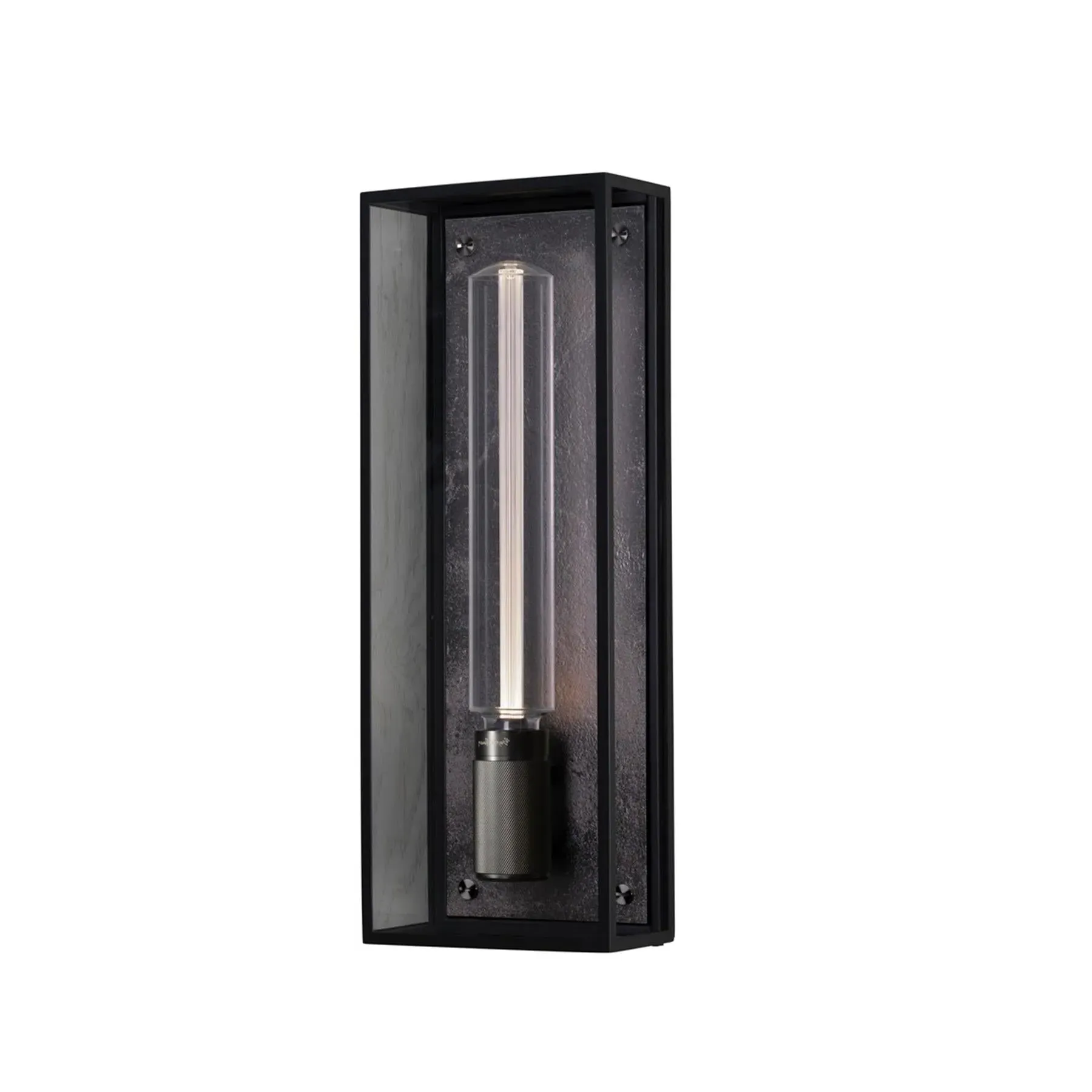 Caged Wet Large Wall Light - Gun Metal