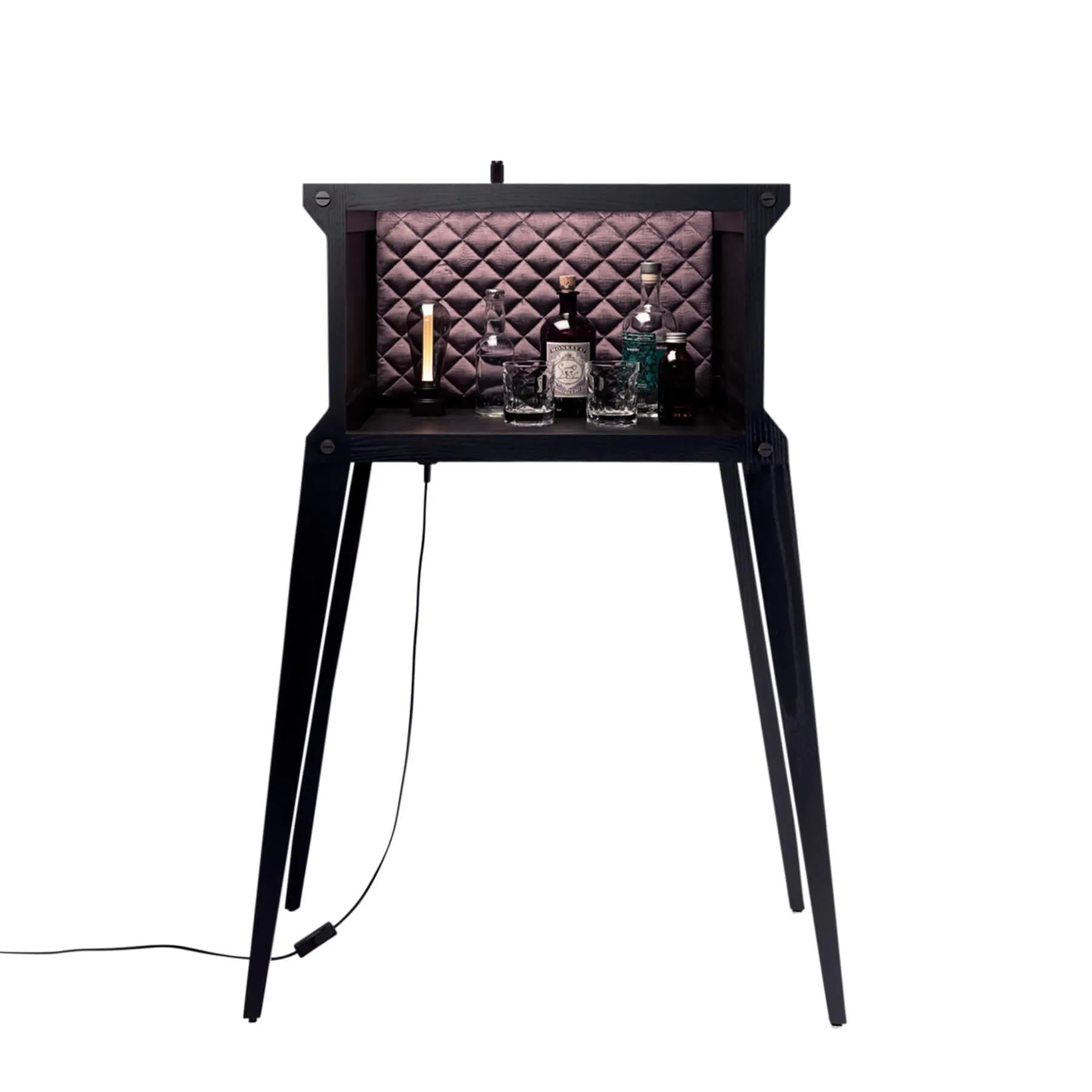 Cocktail Bar with Storage - Natural, Oak