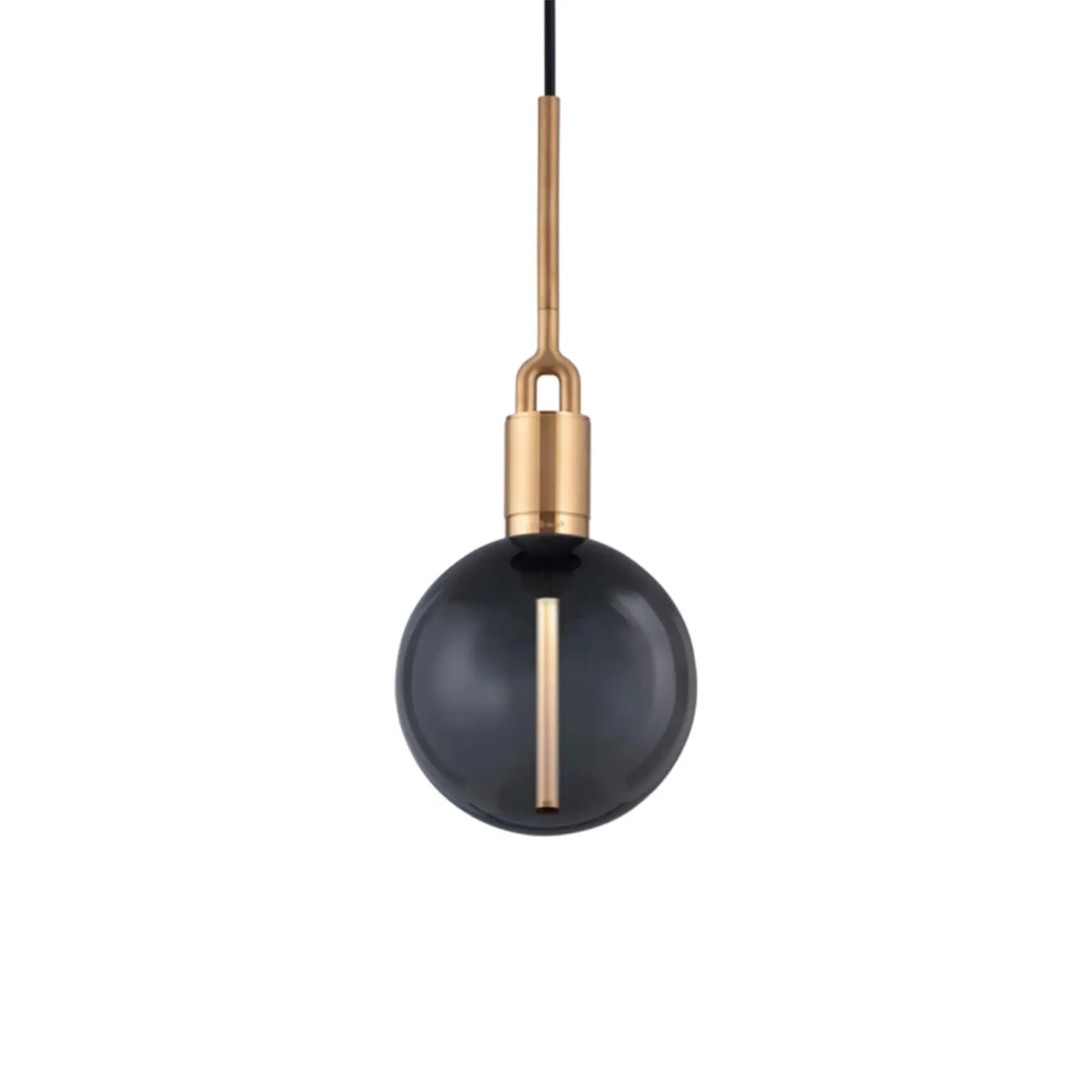 Forked Globe Medium Pendant Light - Brass, Metal