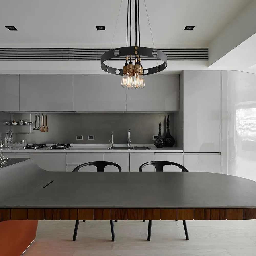 Hero Pendant Light - Stone, Smoked Bronze