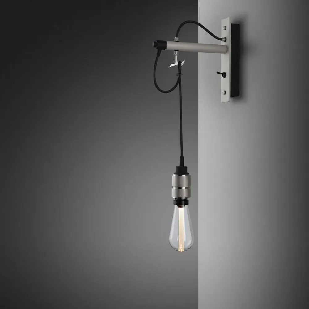 Hooked Wall Light with Hook - Stone, Steel