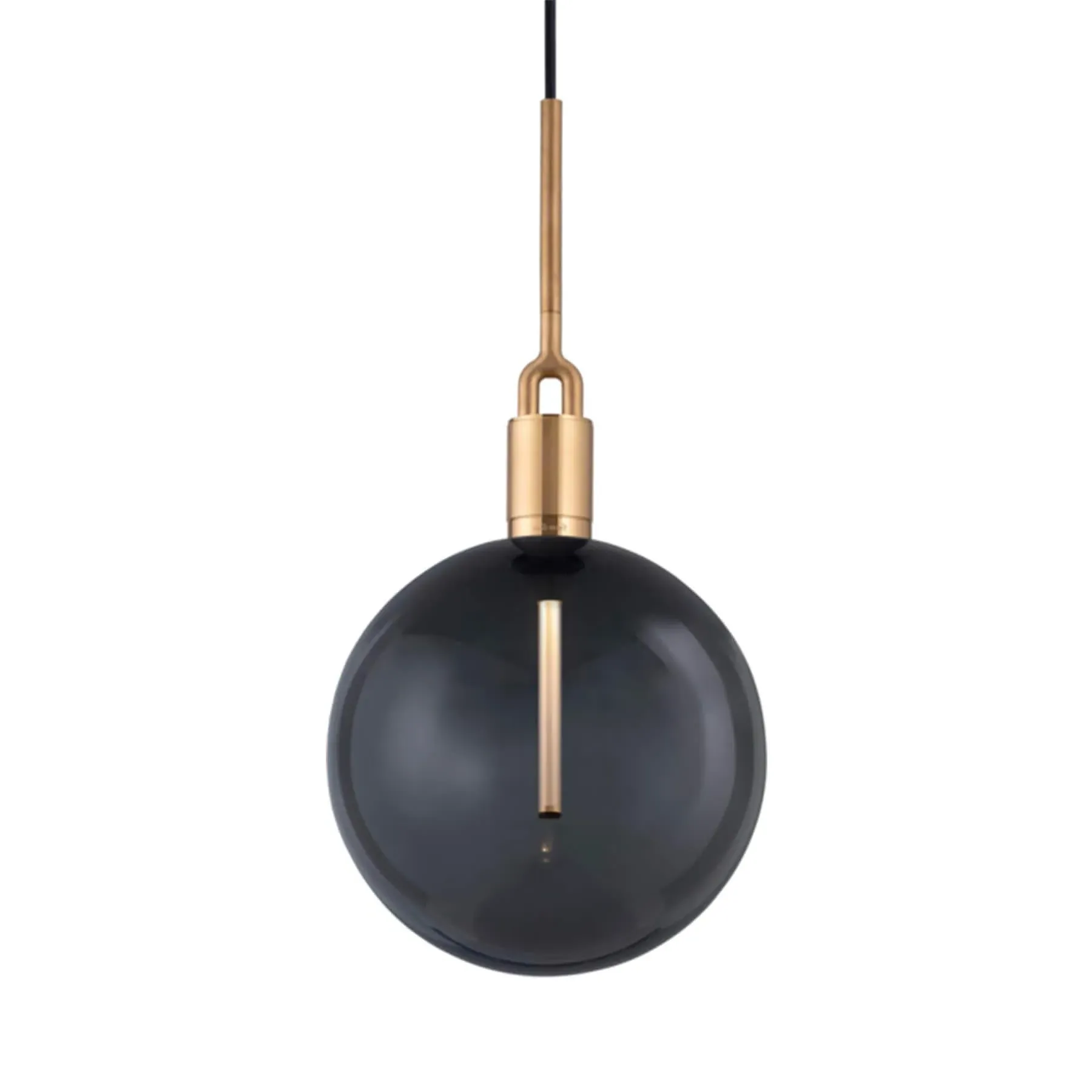 Large Globe Pendant Light - Gun Metal, Metal