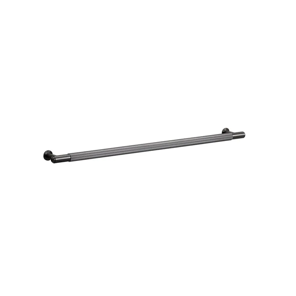 Large Pull Bar with Linear Pattern - Steel