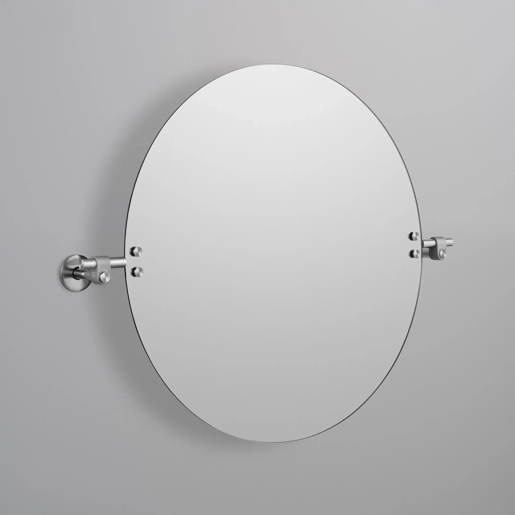 Large Tilting Mirror with Knuckles - Brass