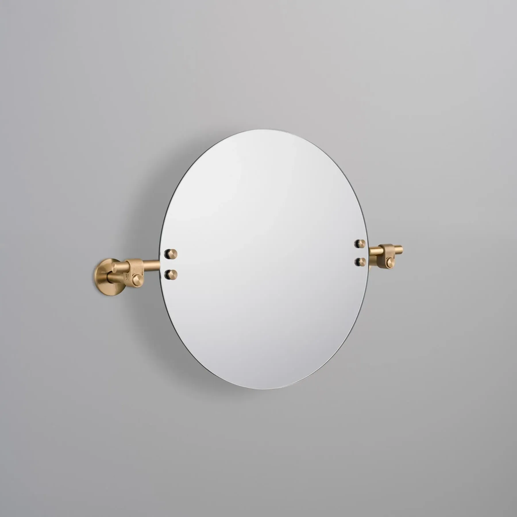 Large Tilting Mirror with Knuckles - Steel