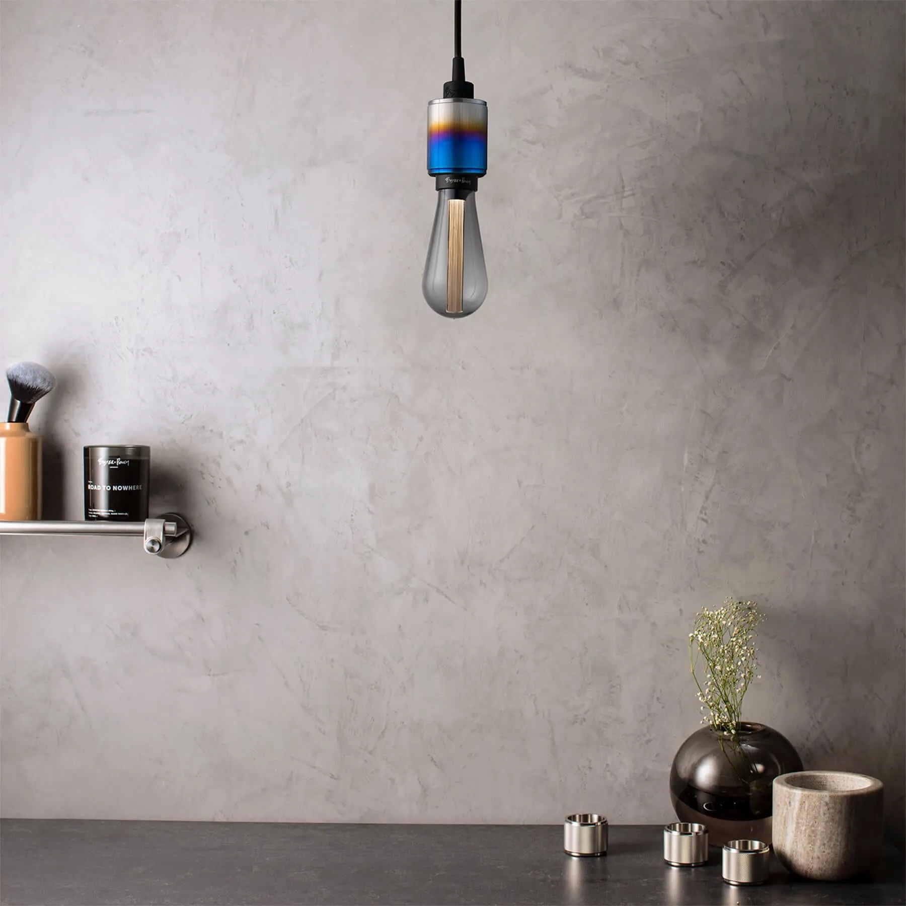 Linear Pendant Light - Gun Metal, Stainless Steel