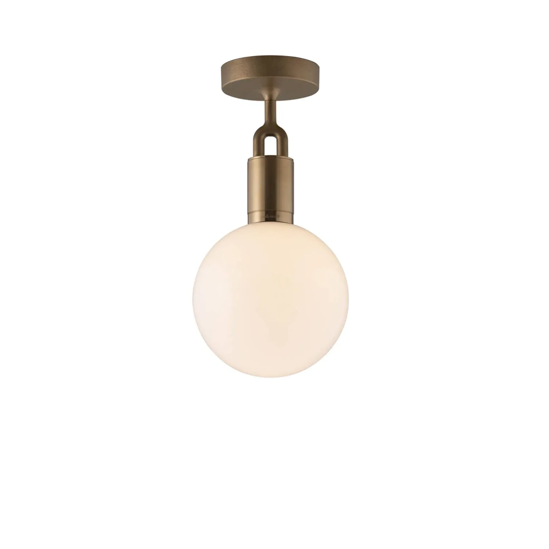 Medium Ceiling Globe Light - Brass, Metal
