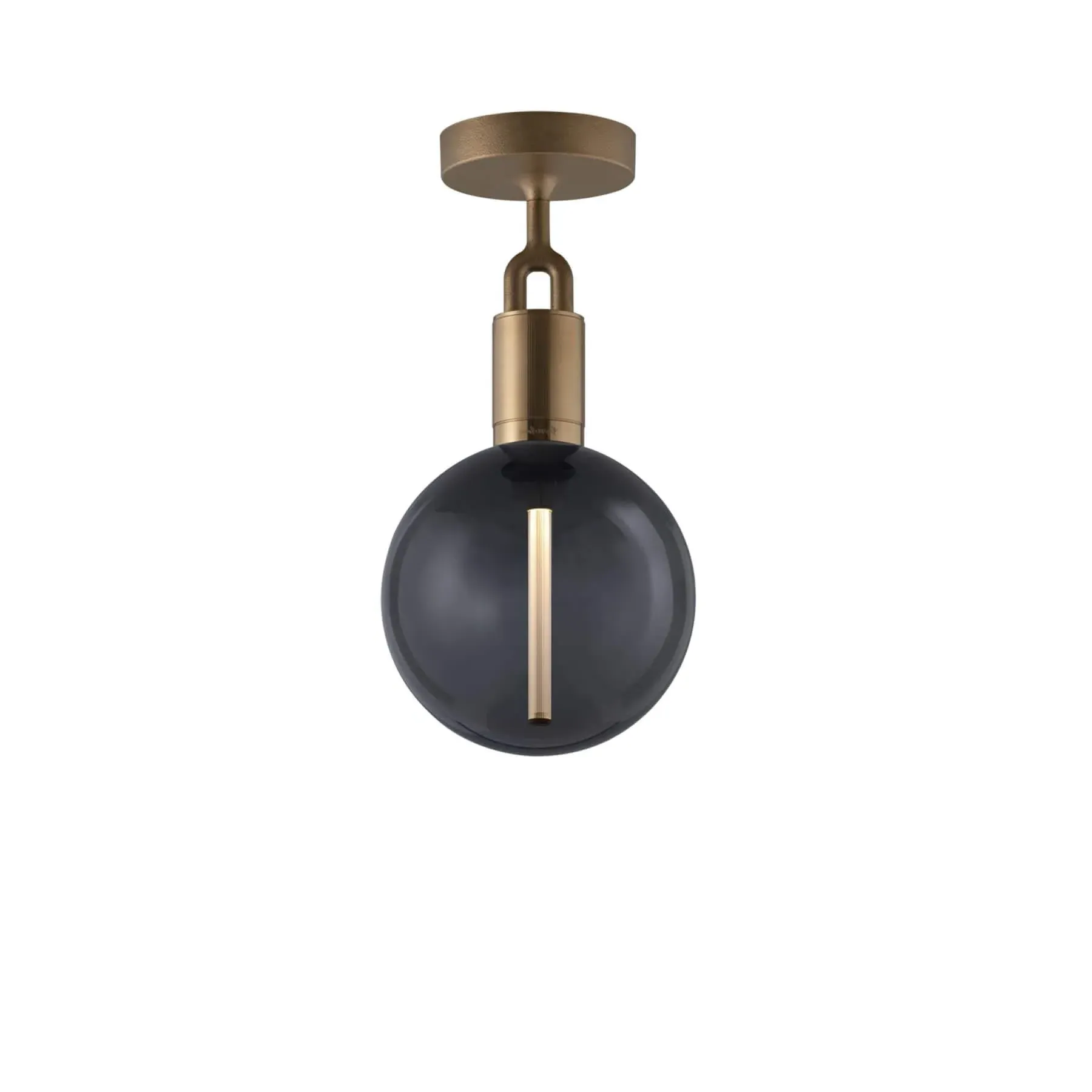 Medium Ceiling Globe Light - Brass, Metal