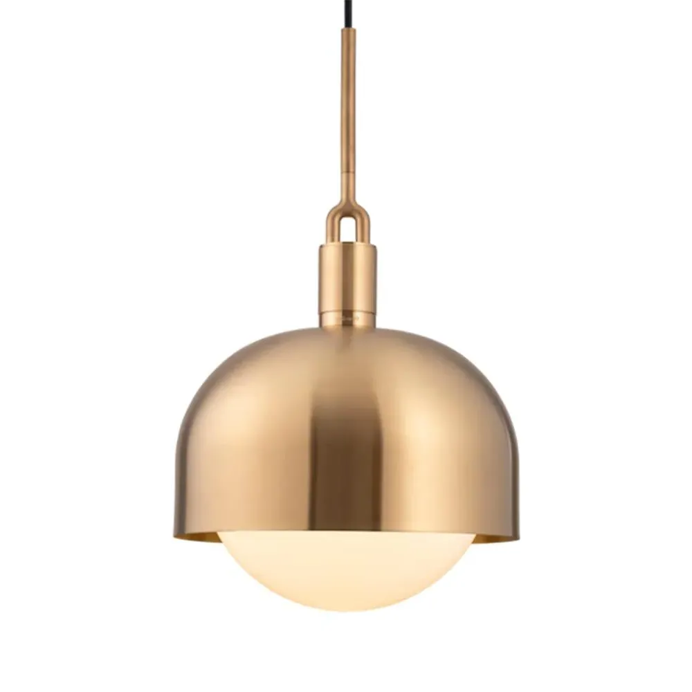 Medium Forked Pendant Light - Brass, Metal