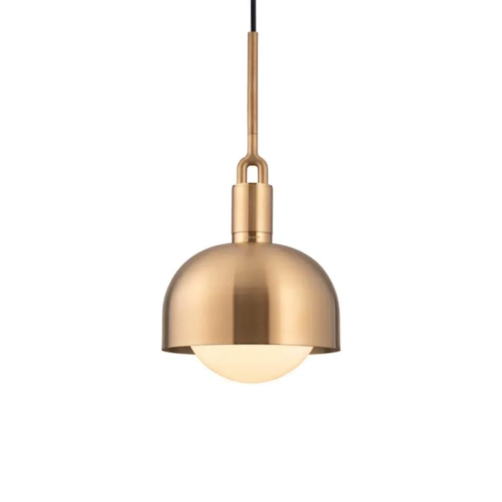 Medium Forked Pendant Light - Brass, Metal