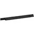 Medium Pull Bar with Plate and Linear Pattern - Black