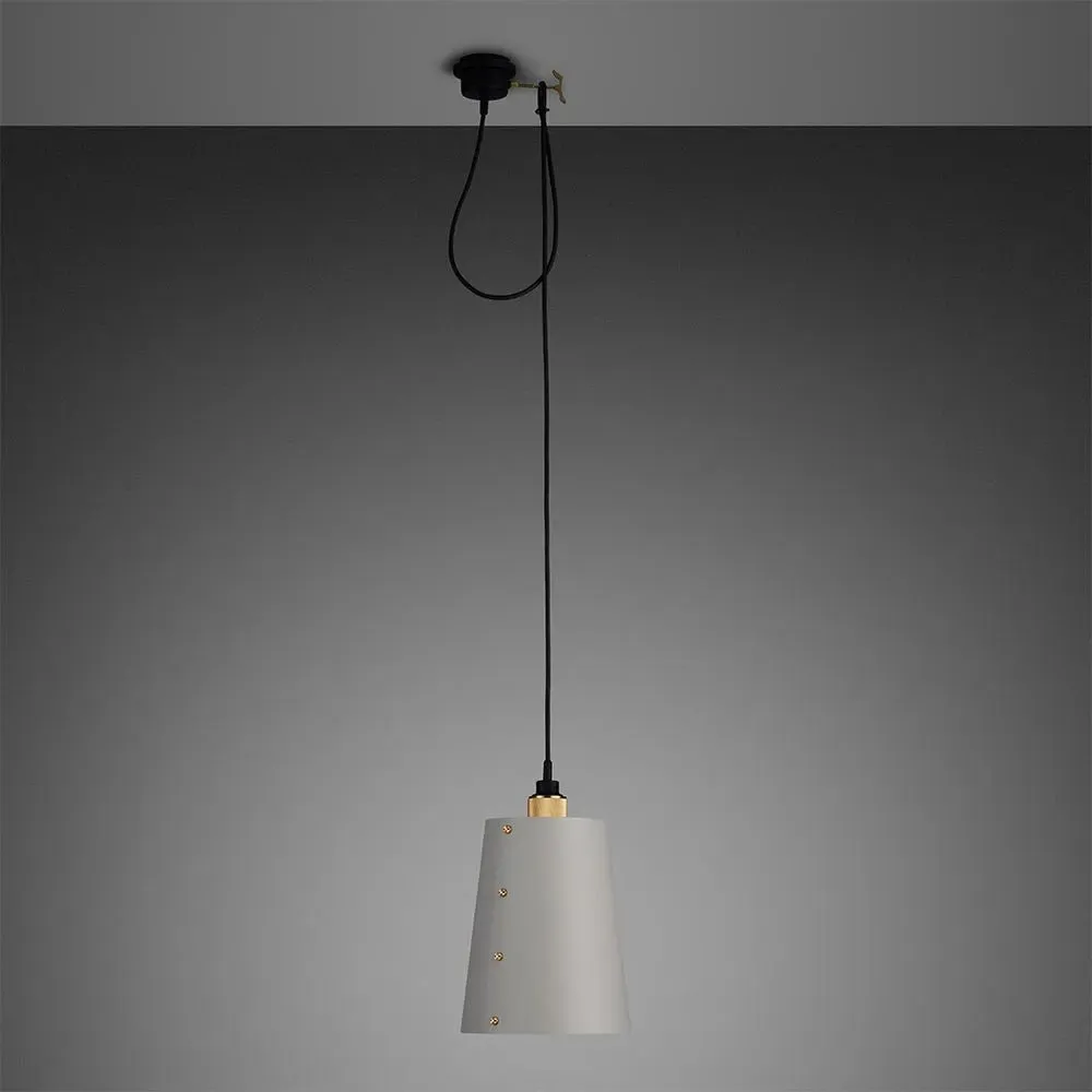 Single Pendant Light with Hook - Brass