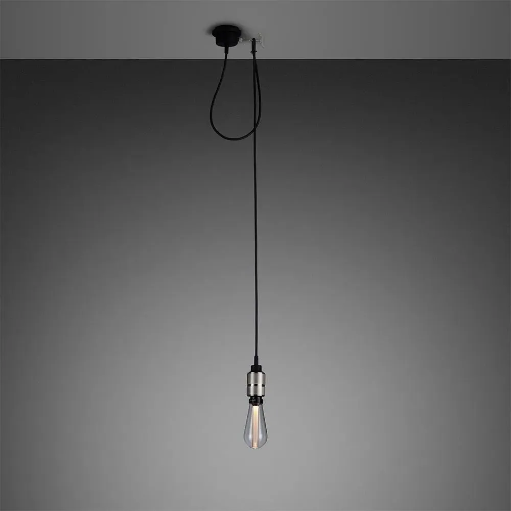 Single Pendant Light with Hook - Steel