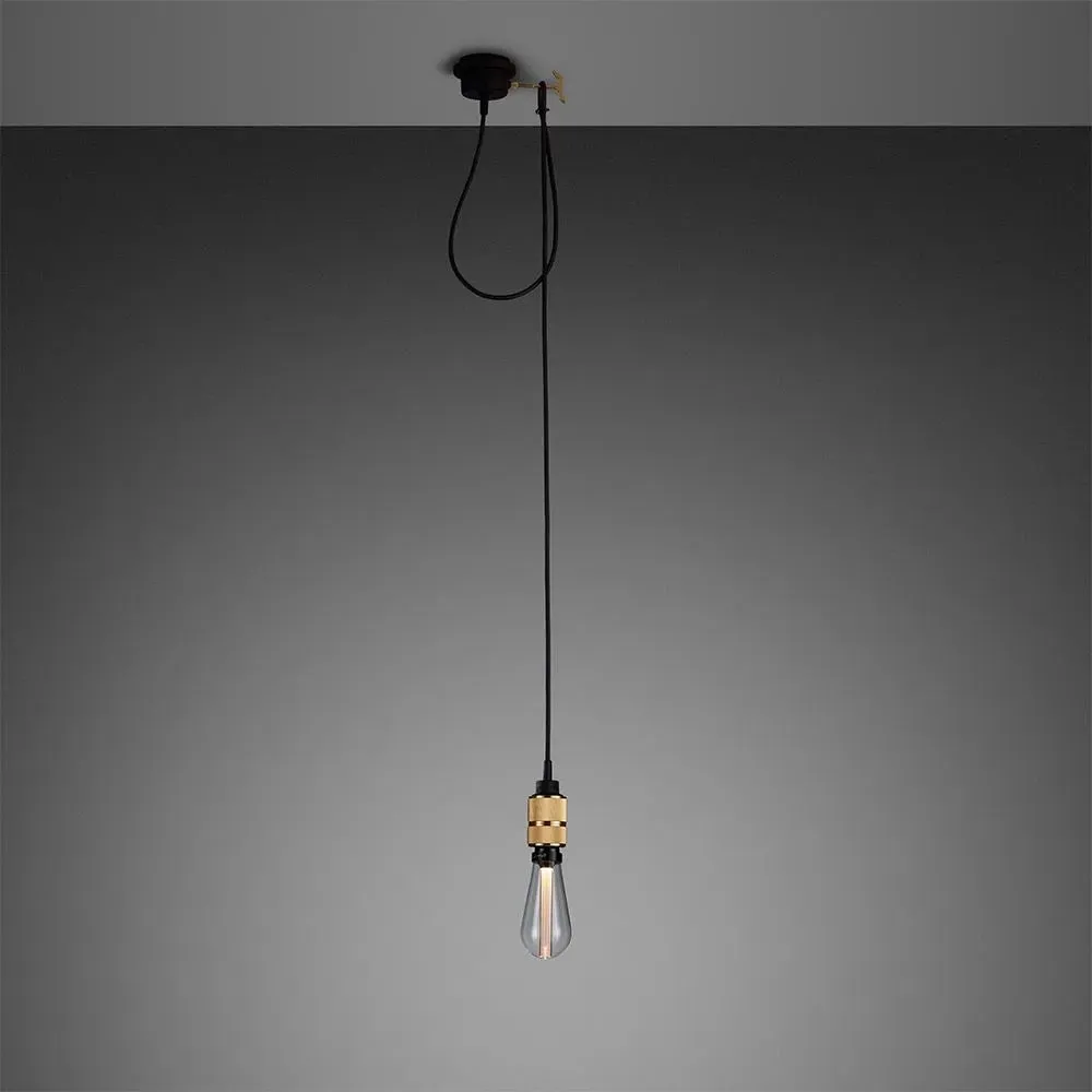 Small Pendant Light with Hook - Brass