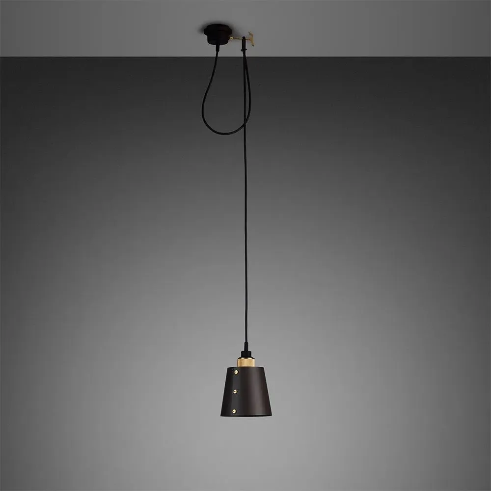 Small Pendant Light with Hook - Brass
