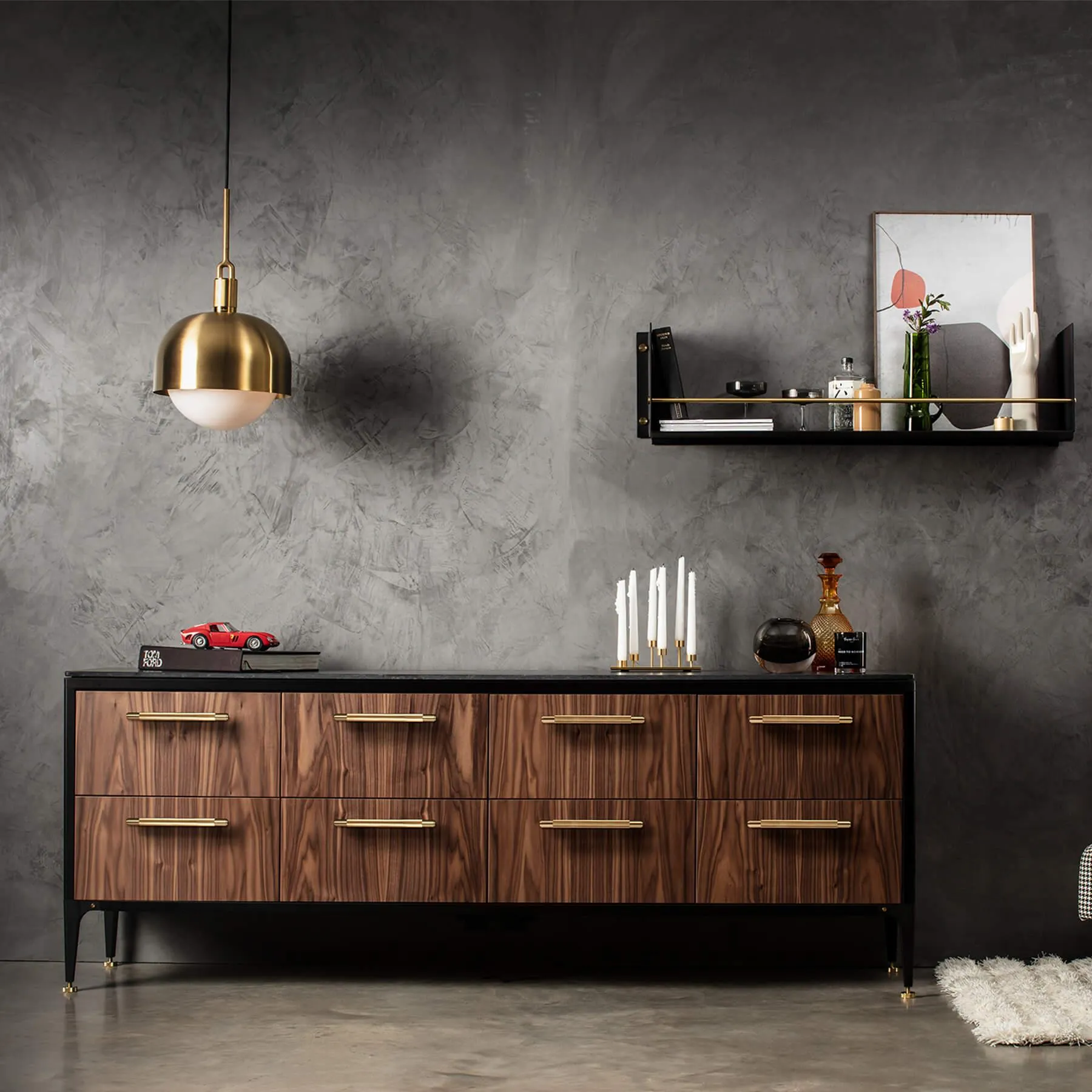 Small Storage Cabinet - American Walnut, Wood