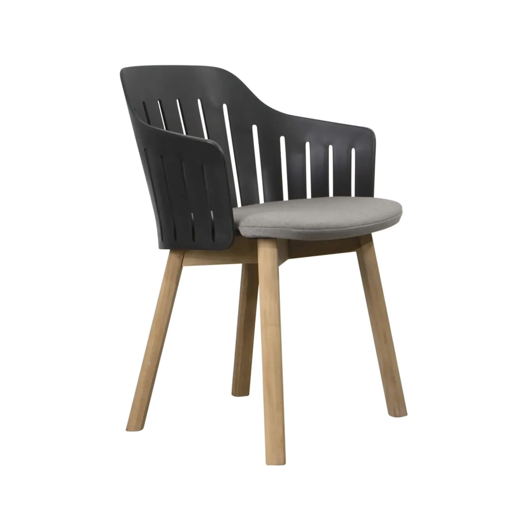 Choice Garden Chair with Teak Legs - Black