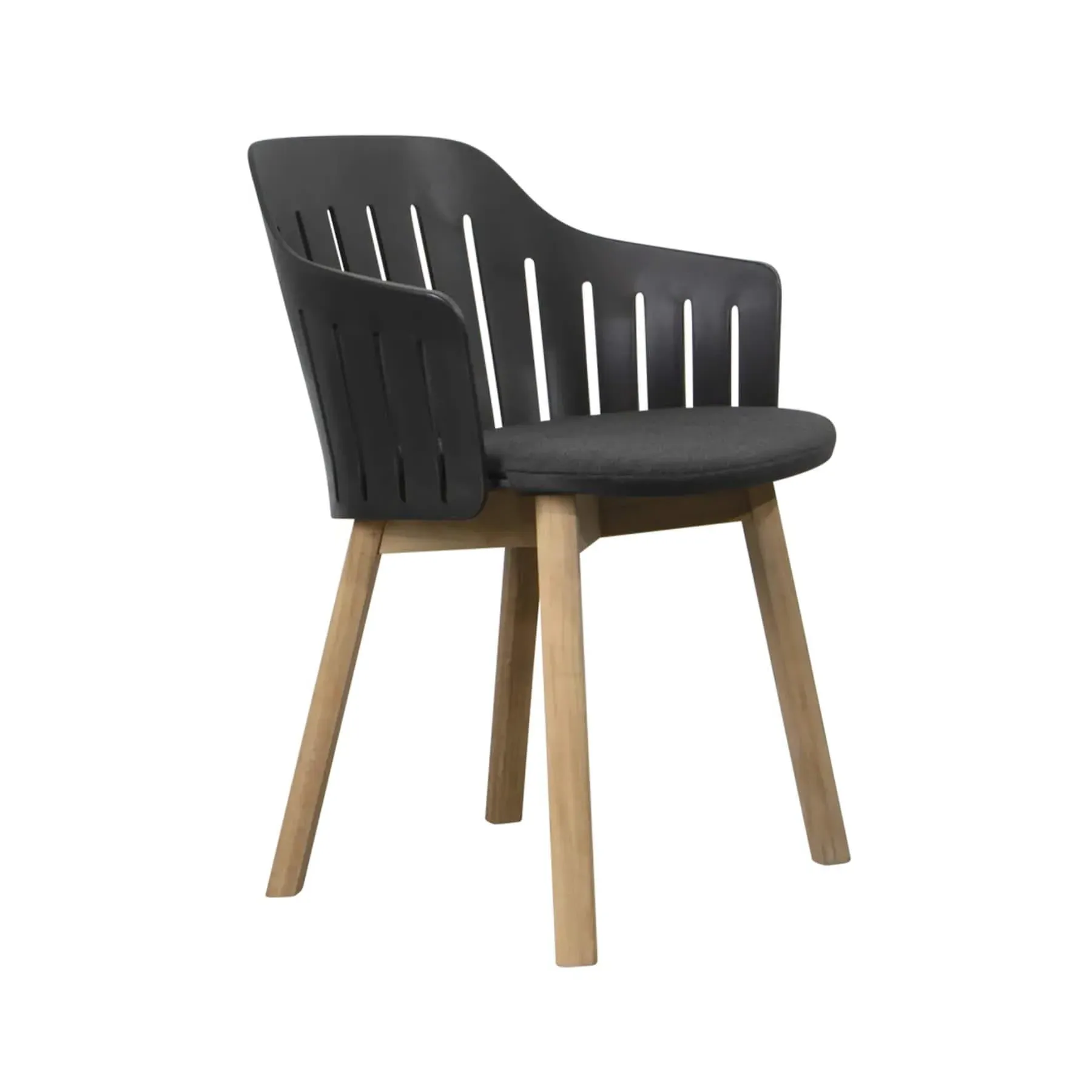 Choice Garden Chair with Teak Legs - Black