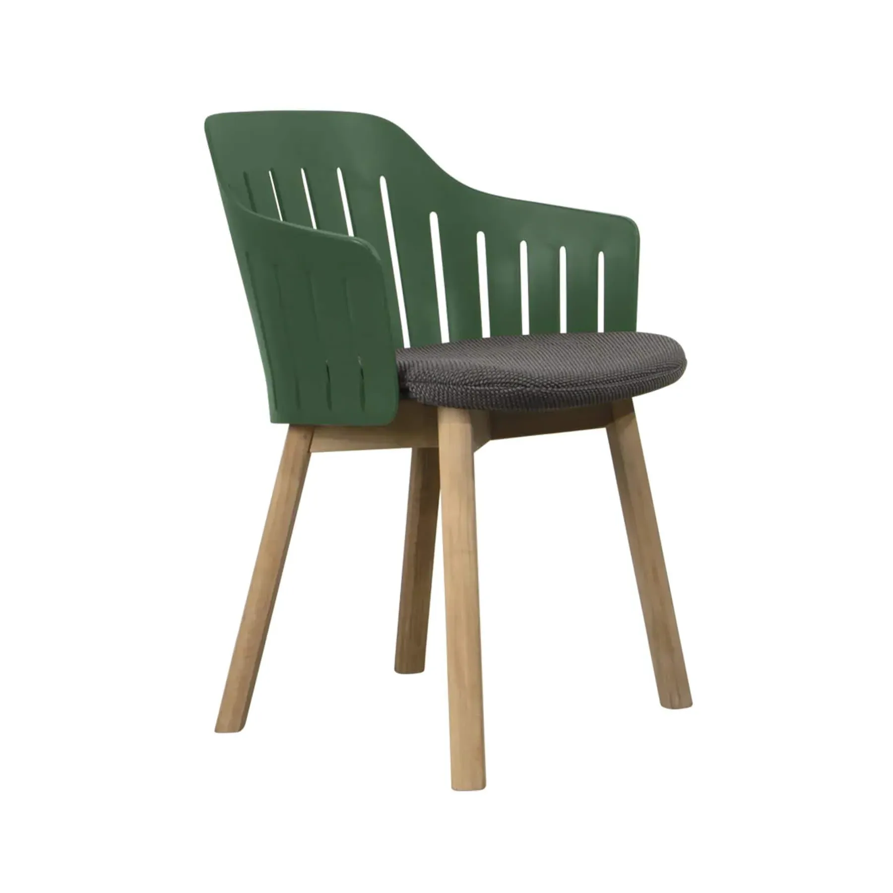 Choice Garden Chair with Teak Legs - Dark Green