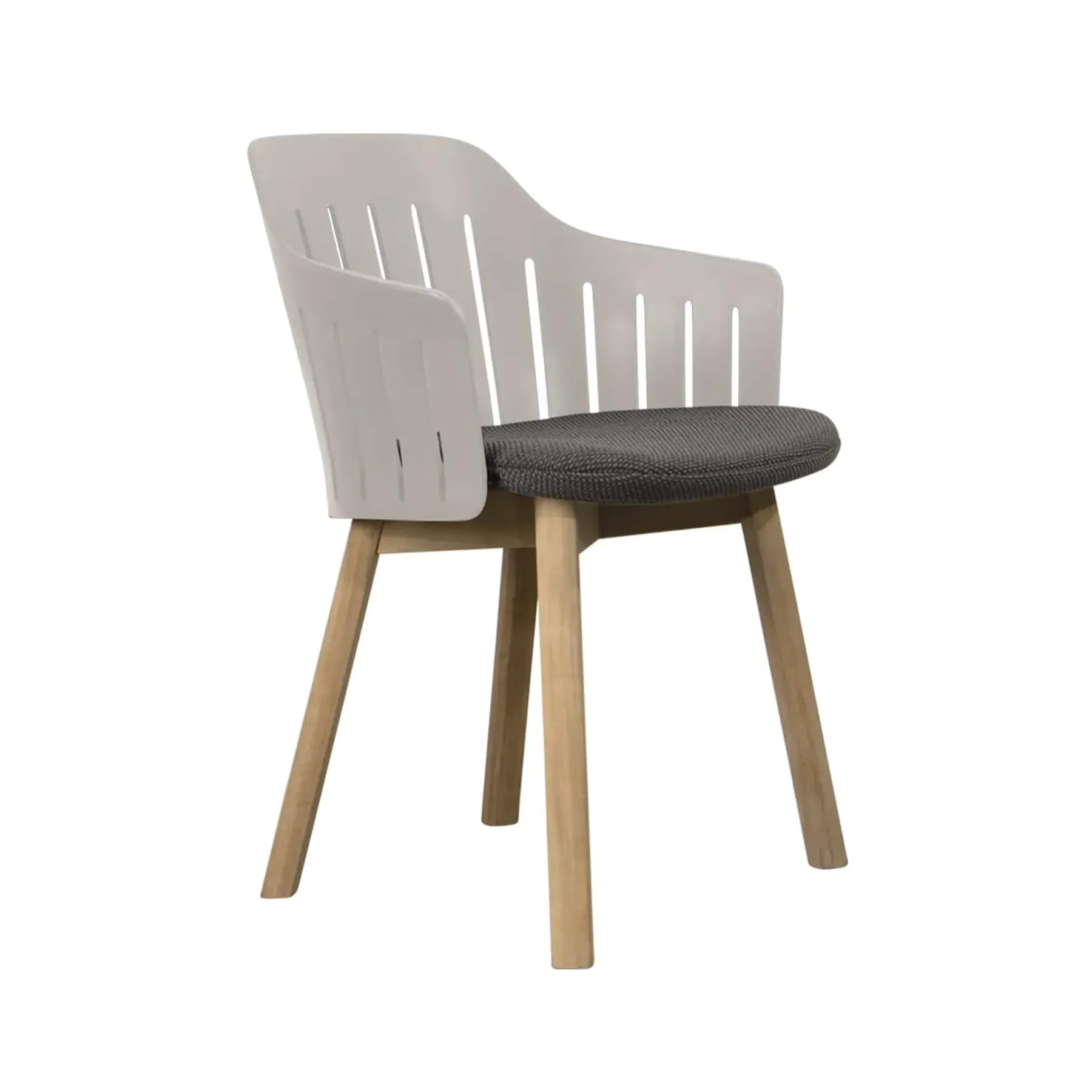 Choice Garden Chair with Teak Legs - Dark Grey