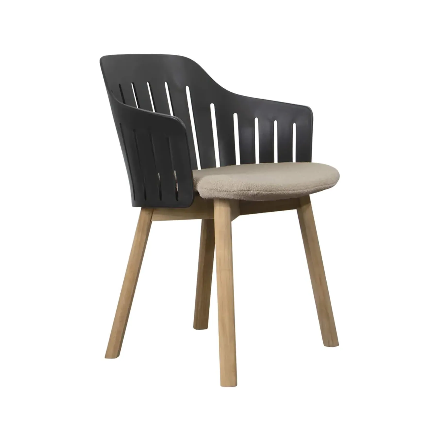 Choice Garden Chair with Teak Legs - Taupe