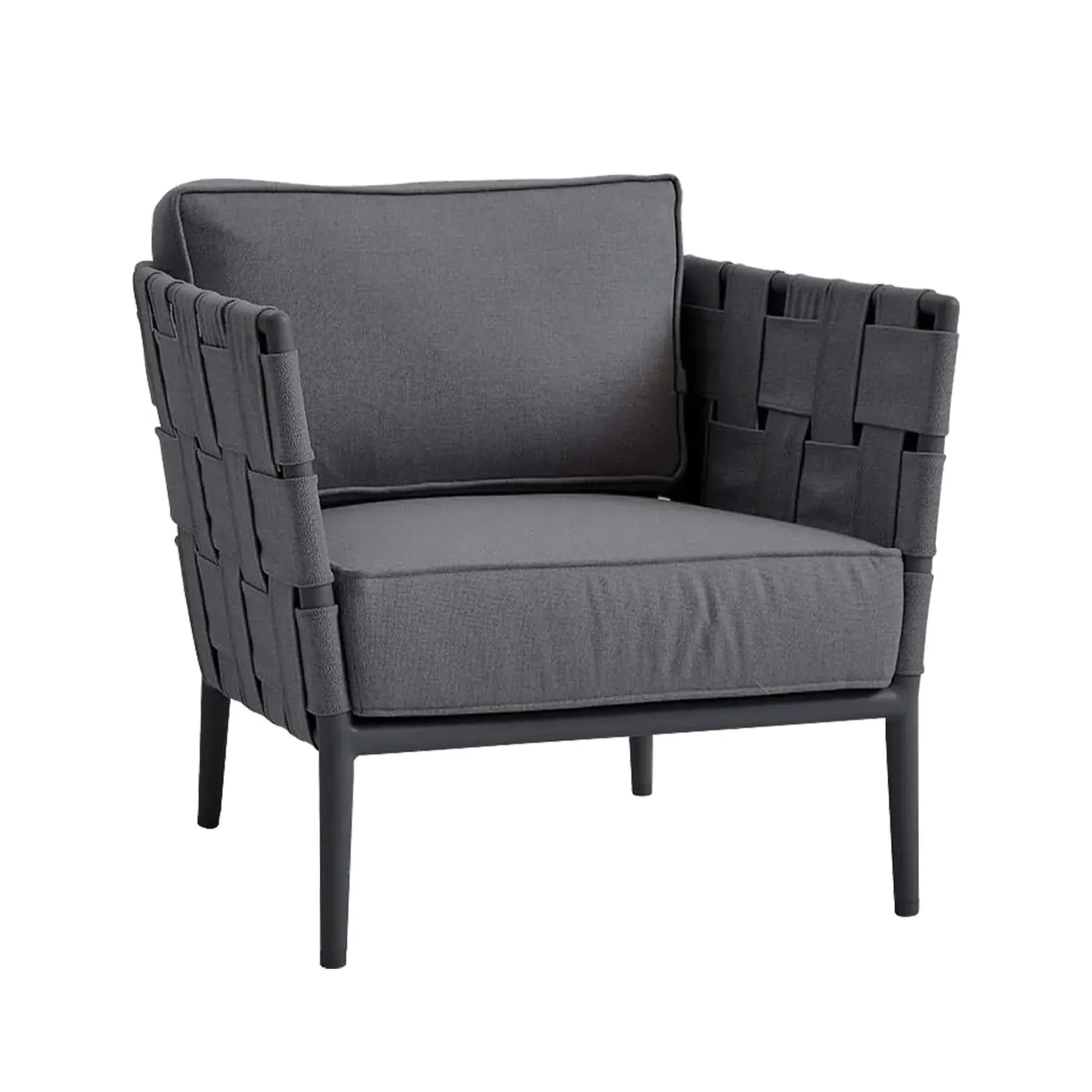 Conic Lounge Chair - Grey, Fabric image