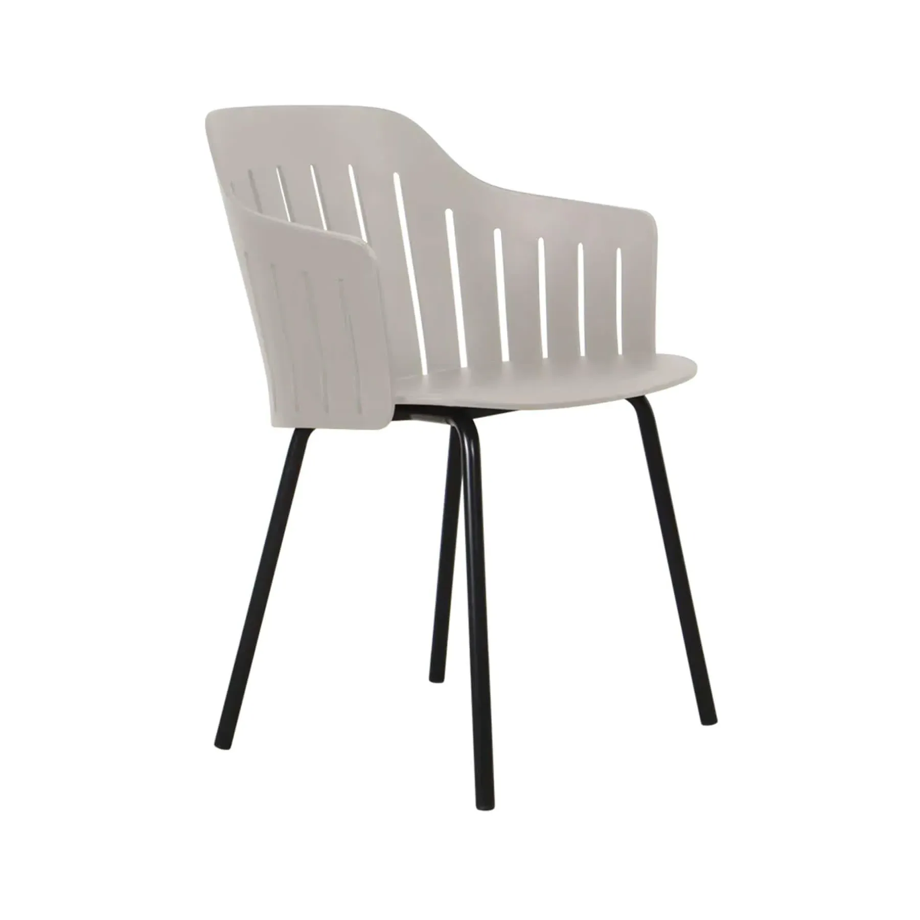 Garden Chair with Steel Legs - Taupe